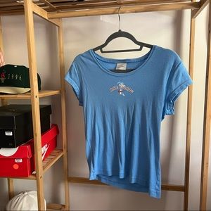 baby blue nike sports kids tee